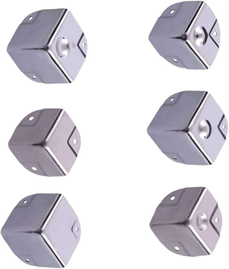 Housoutil 2Pcs Stainless Steel Corner Protectors For Furniture Desk Edge Guards - Image 1